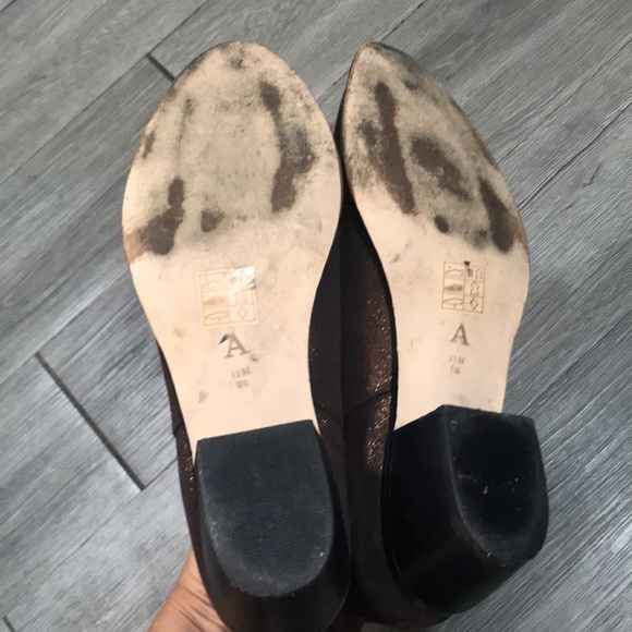 Anthropologie Brown Metalic Chelsea Slip On Boots     size 11M - Picture 8 of 9